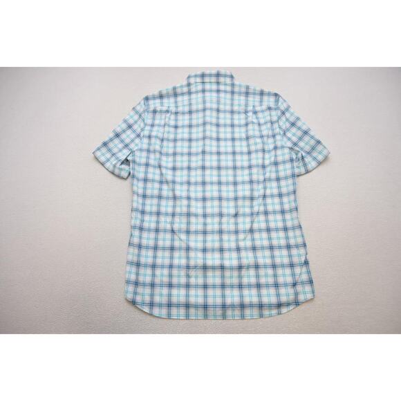 Southern Tide Intercoastal SkipJack Dress Shirt Plaid Nylon Stretch Mens Medium - Picture 7 of 7
